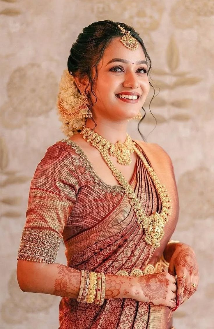 Bride with elegant makeup and jewellery (replace with your photo)